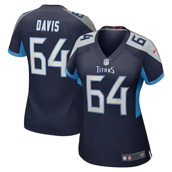womens nike nate davis navy tennessee titans game jersey_pi